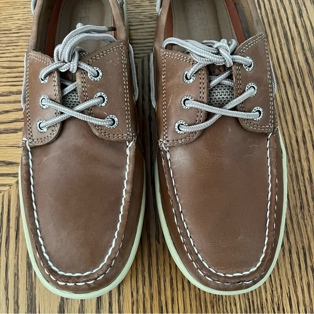 NEW SPERRY Billfish Boat Shoes - Dark Tan - Picture 3 of 13